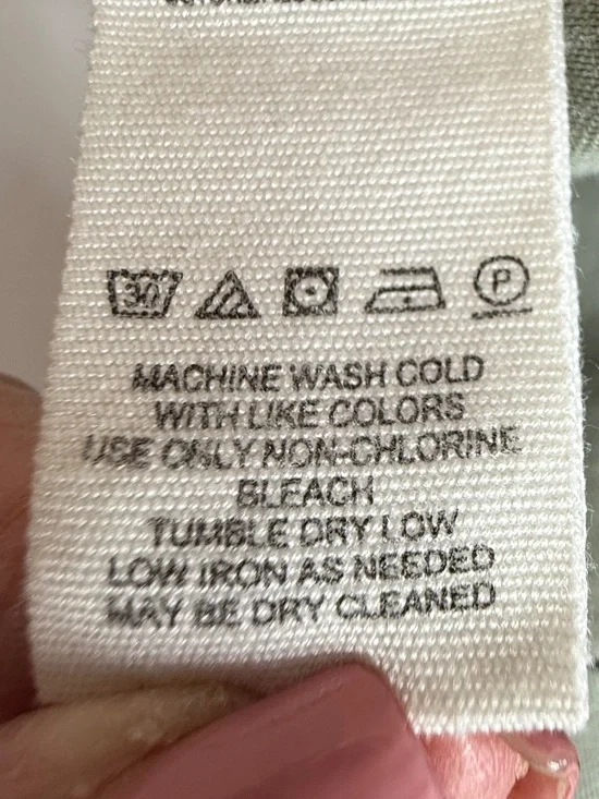 Free People Olive Green Button Front Jogger Pants Articulated Knee Size M - Picture 10 of 12